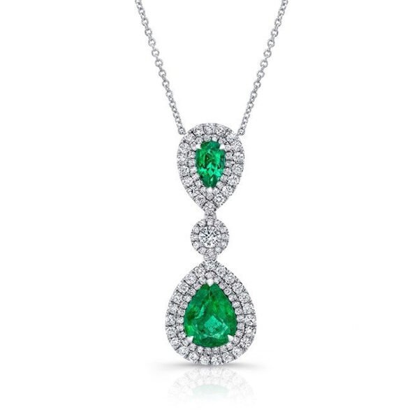 Diamond Colored Stone Pendant